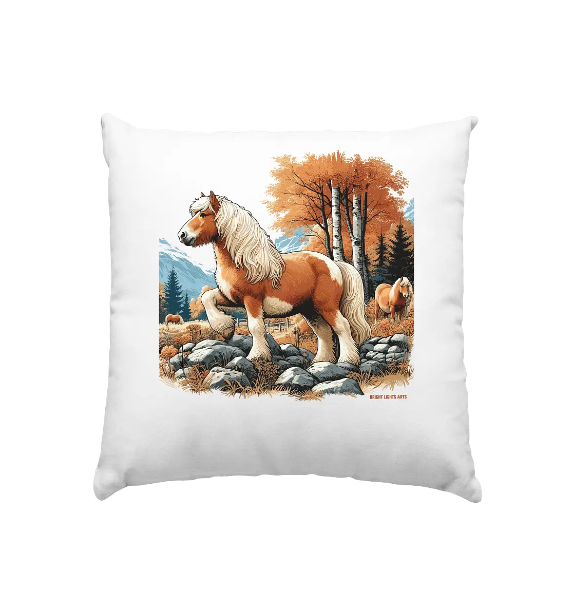 Haflinger - Kissen 40x40cm Bright Lights Arts