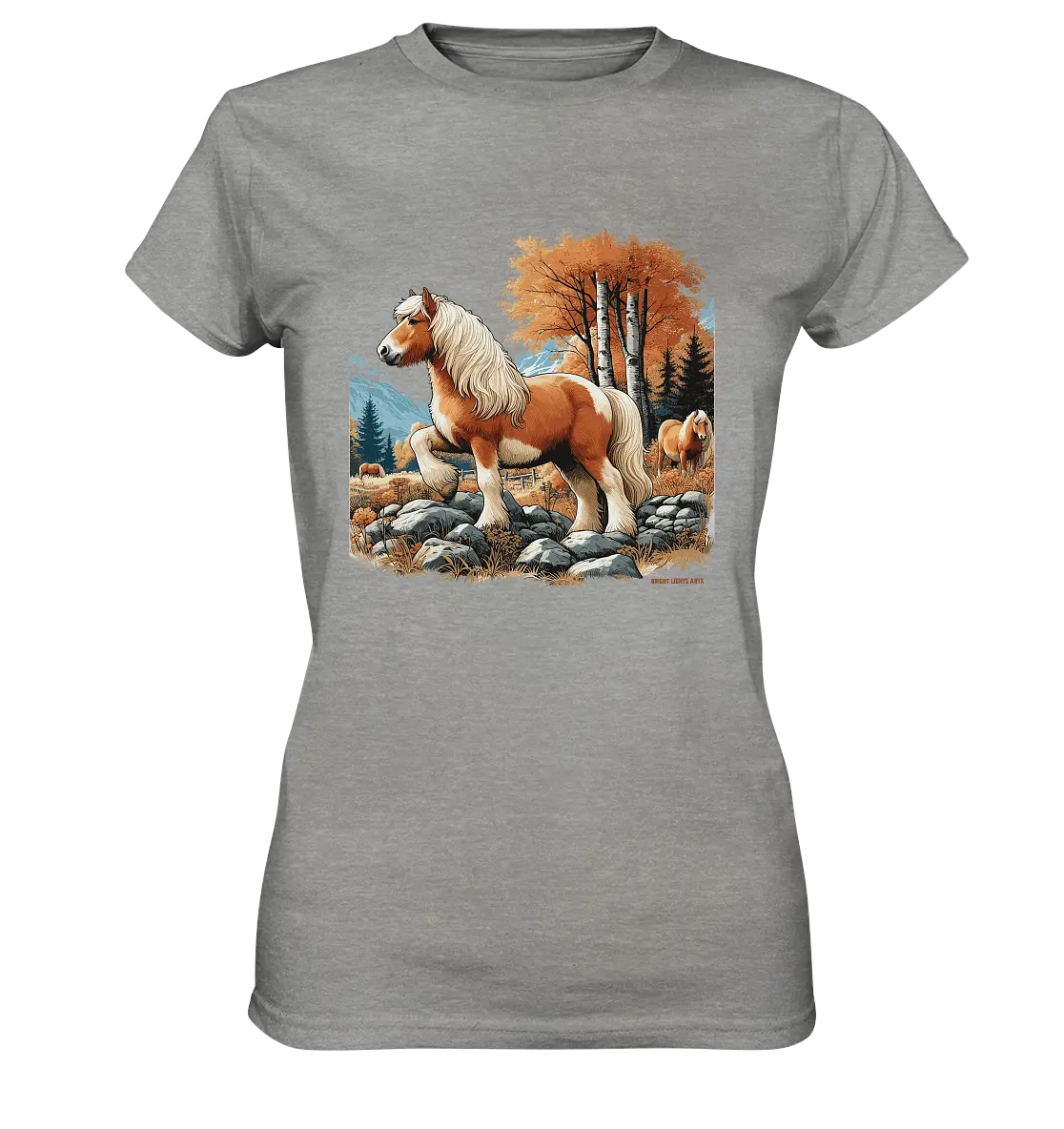 Haflinger - Ladies Premium Shirt Bright Lights Arts