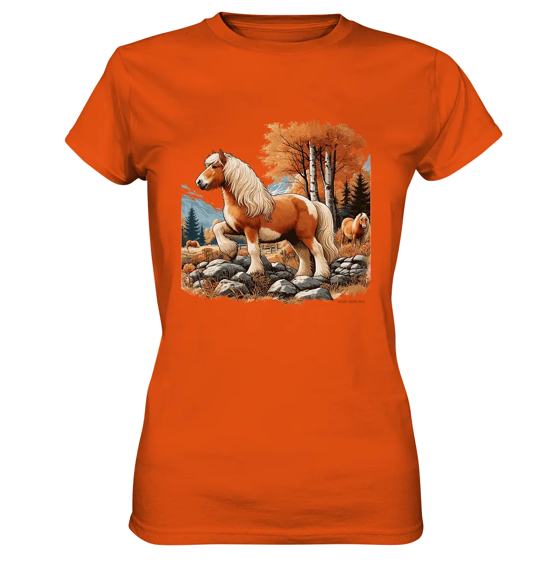 Haflinger - Ladies Premium Shirt Bright Lights Arts