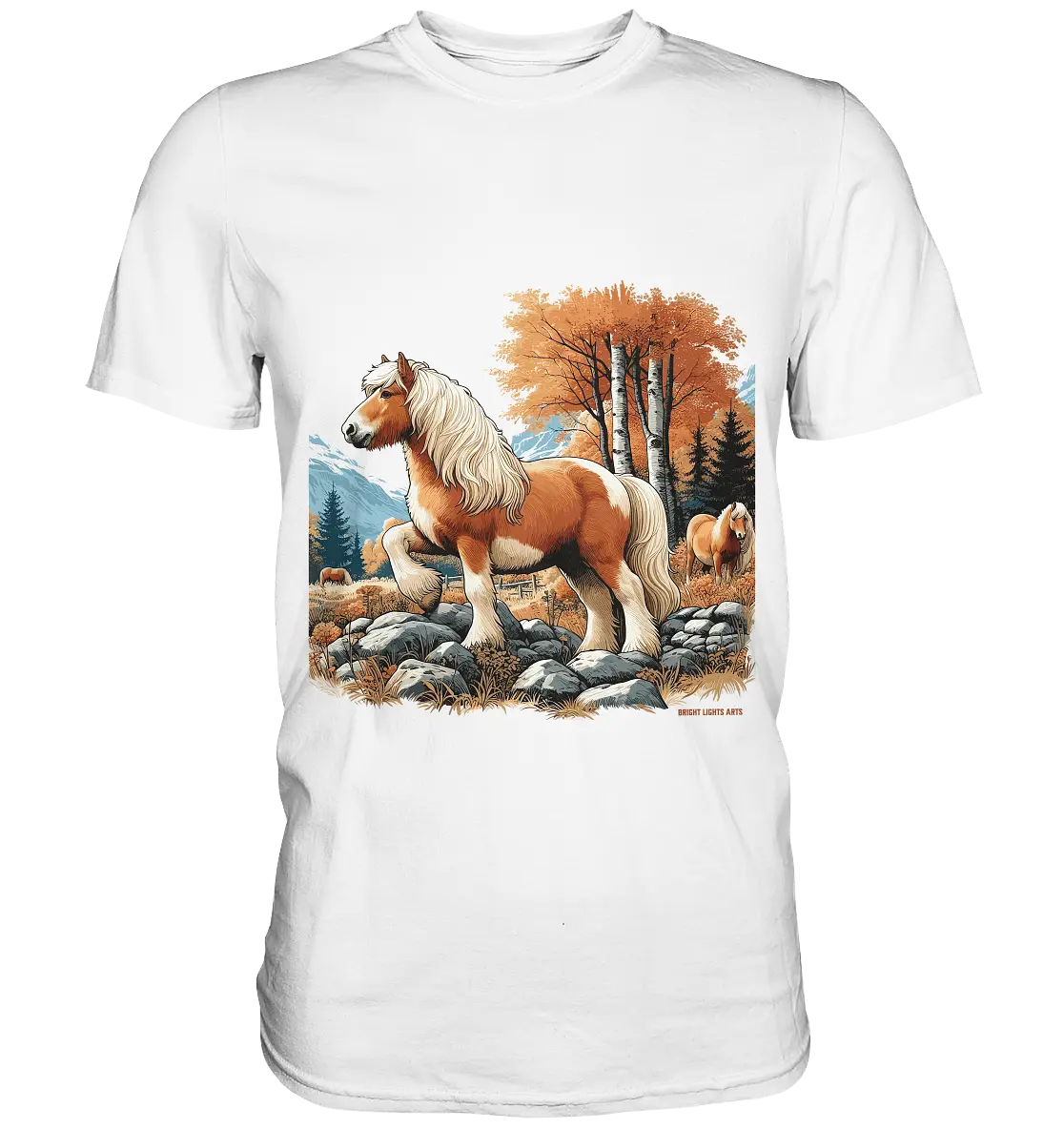 Haflinger - Premium Shirt Bright Lights Arts