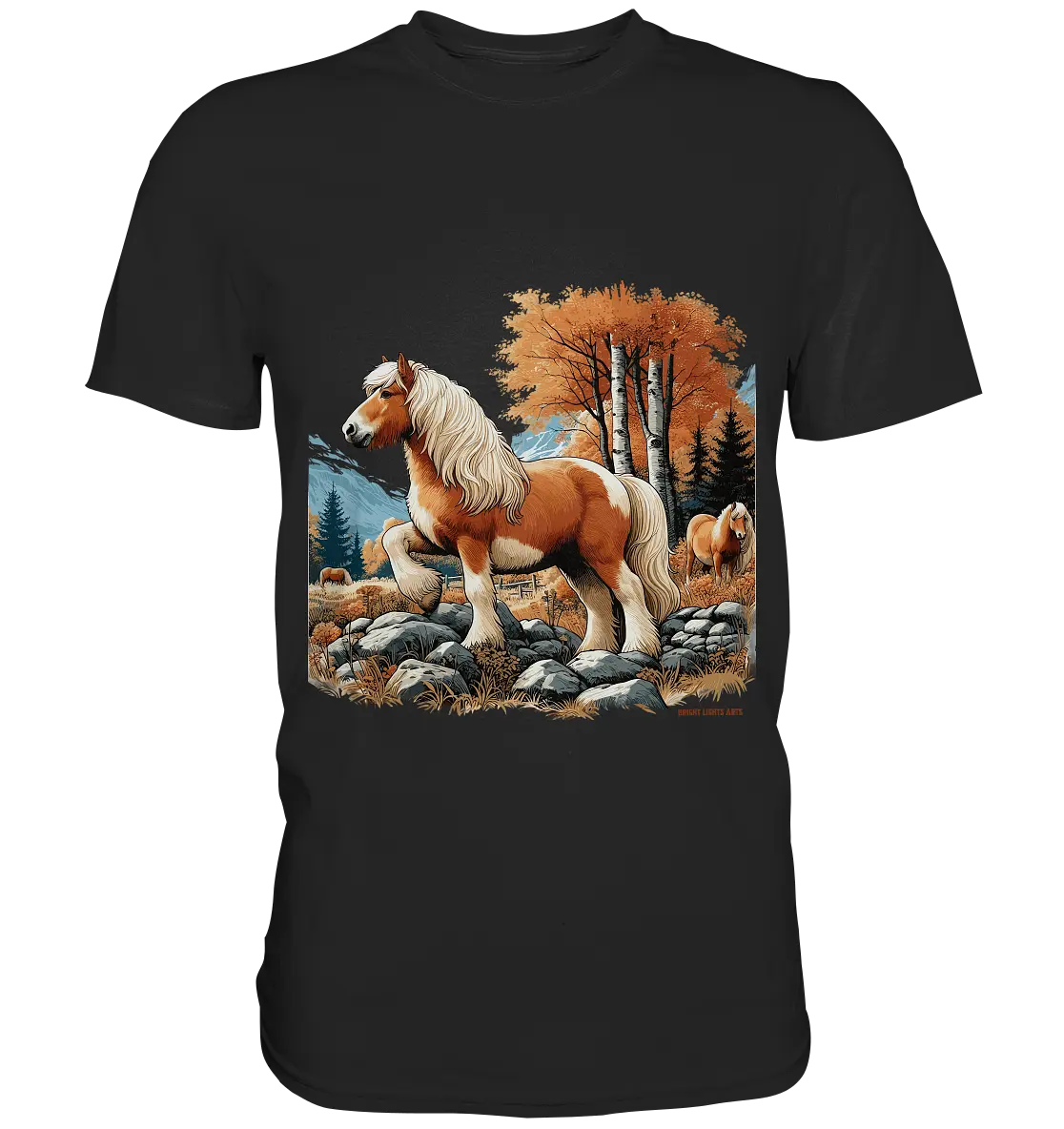 Haflinger - Premium Shirt Bright Lights Arts