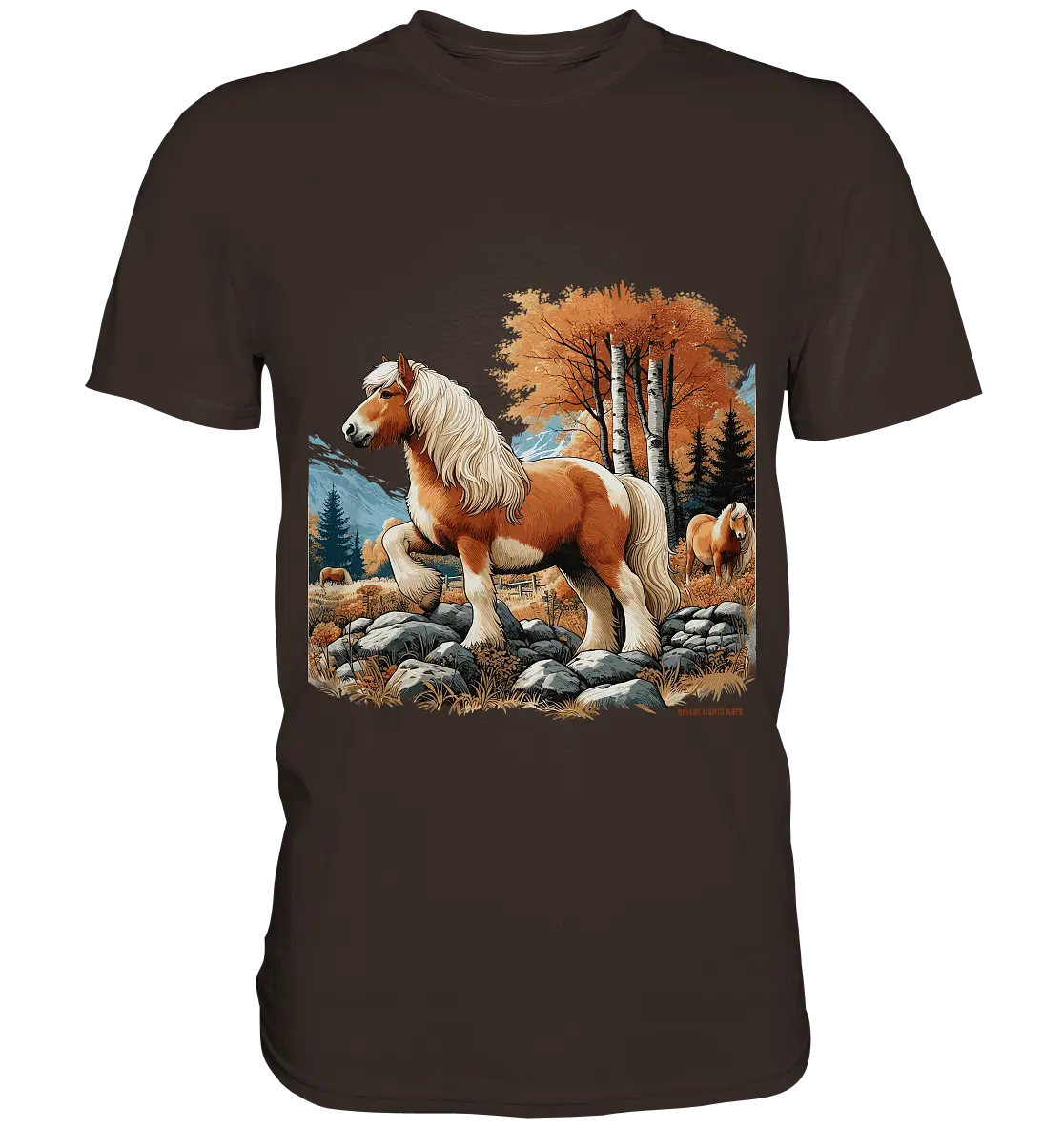 Haflinger - Premium Shirt Bright Lights Arts