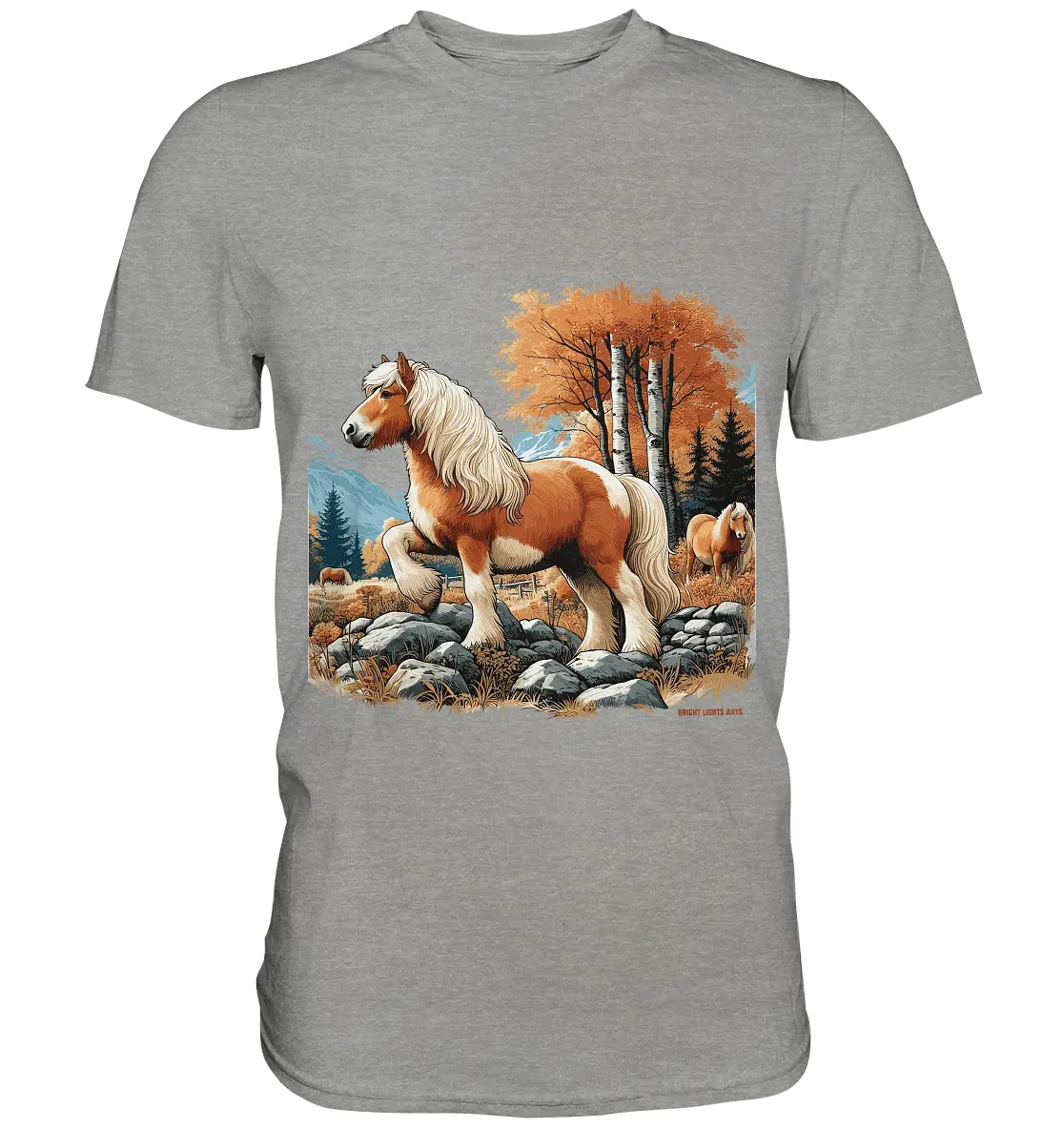 Haflinger - Premium Shirt Bright Lights Arts