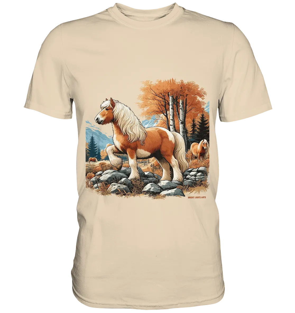 Haflinger - Premium Shirt Bright Lights Arts