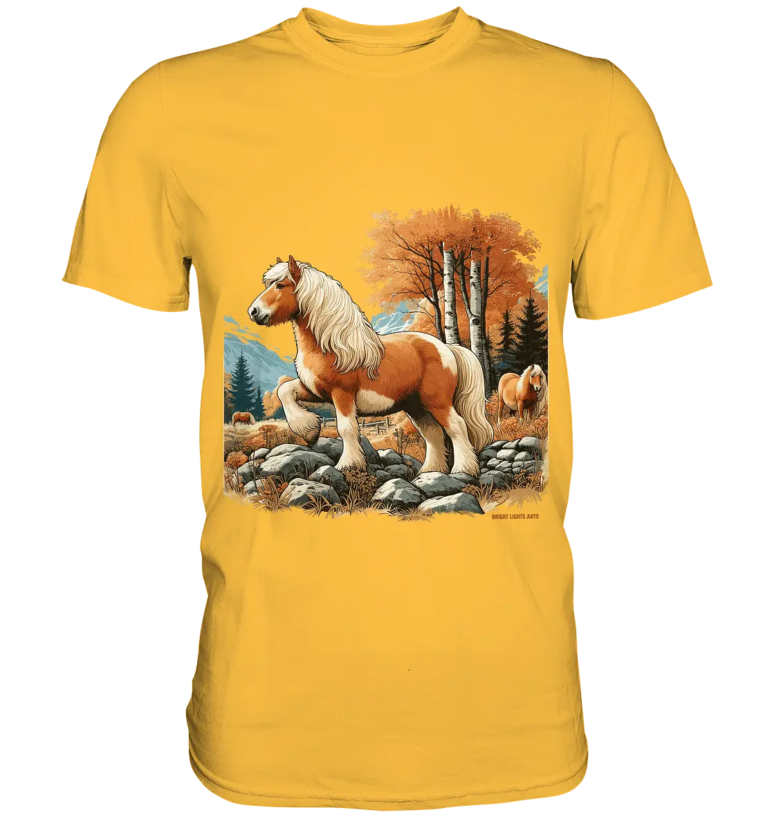Haflinger - Premium Shirt Bright Lights Arts