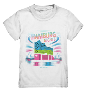 Hamburg Nights Neon City Vibes  - Kids Premium Shirt Bright Lights Arts
