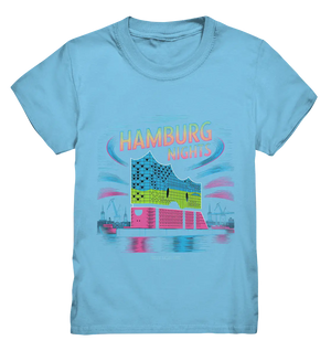 Hamburg Nights Neon City Vibes  - Kids Premium Shirt Bright Lights Arts