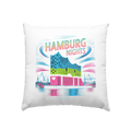 Hamburg Nights Neon City Vibes  - Kissen 40x40cm Bright Lights Arts