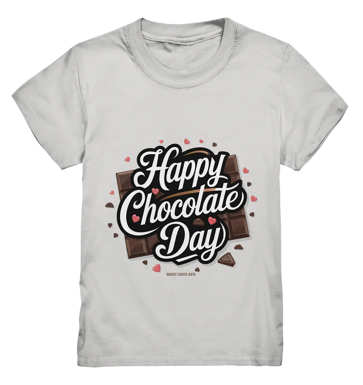 Happy Chocolate Day Festliches Design mit Schokoladenherzen und tafeln - Kids Premium Shirt Bright Lights Arts