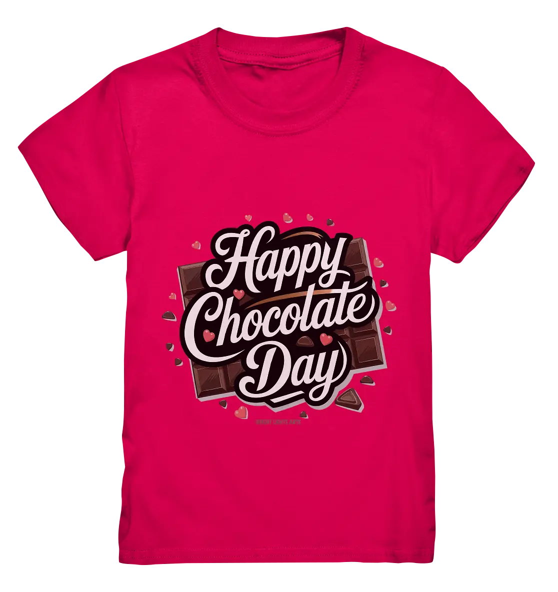 Happy Chocolate Day Festliches Design mit Schokoladenherzen und tafeln - Kids Premium Shirt Bright Lights Arts