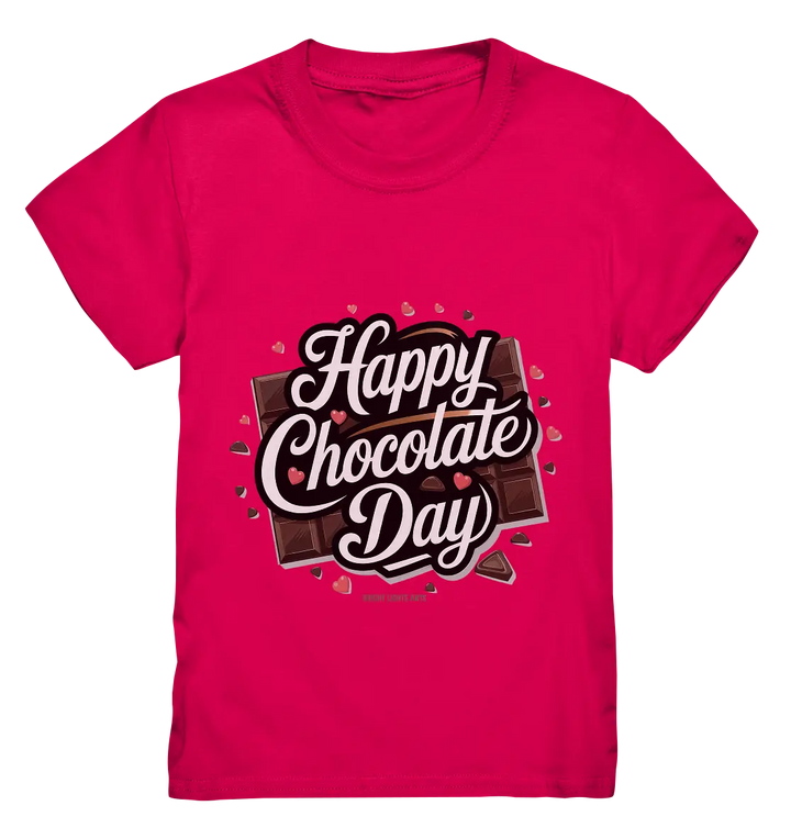 Happy Chocolate Day Festliches Design mit Schokoladenherzen und tafeln - Kids Premium Shirt Bright Lights Arts