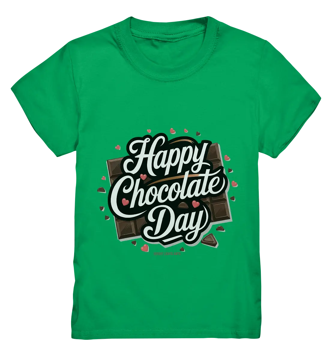 Happy Chocolate Day Festliches Design mit Schokoladenherzen und tafeln - Kids Premium Shirt Bright Lights Arts