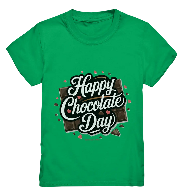 Happy Chocolate Day Festliches Design mit Schokoladenherzen und tafeln - Kids Premium Shirt Bright Lights Arts