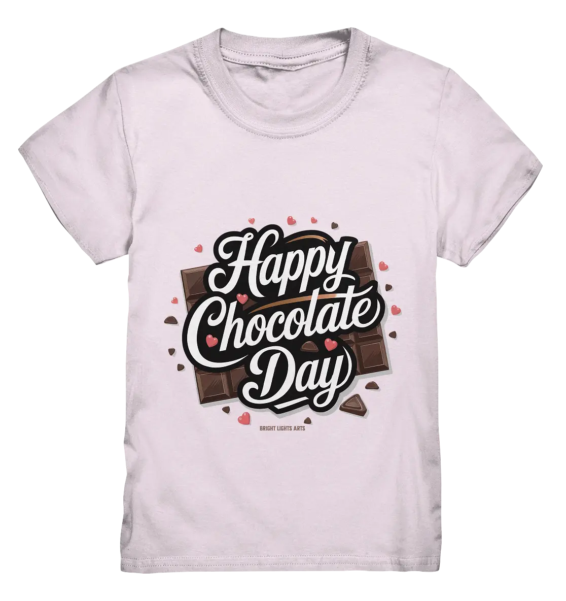 Happy Chocolate Day Festliches Design mit Schokoladenherzen und tafeln - Kids Premium Shirt Bright Lights Arts