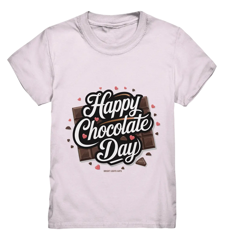 Happy Chocolate Day Festliches Design mit Schokoladenherzen und tafeln - Kids Premium Shirt Bright Lights Arts
