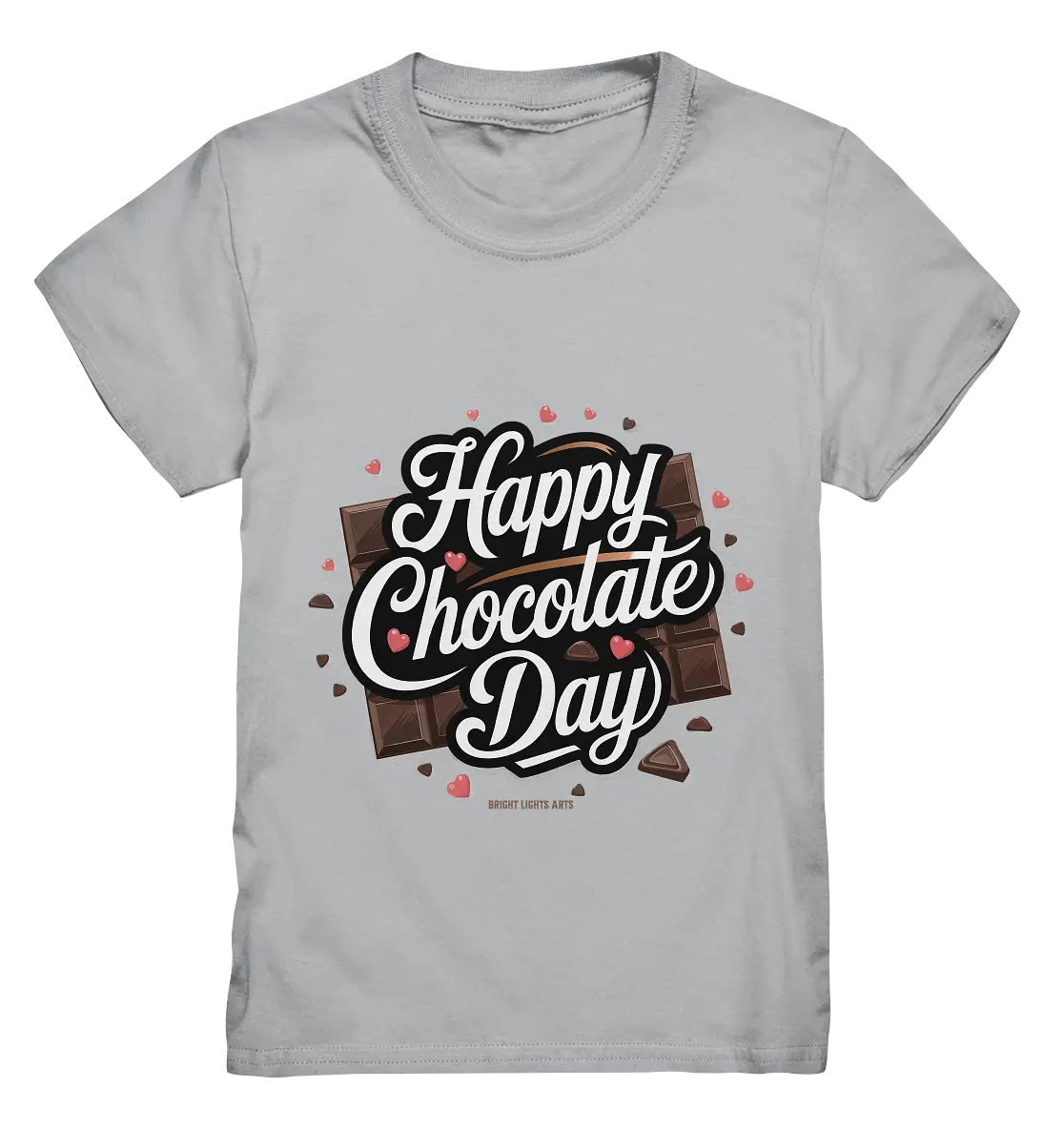Happy Chocolate Day Festliches Design mit Schokoladenherzen und tafeln - Kids Premium Shirt Bright Lights Arts