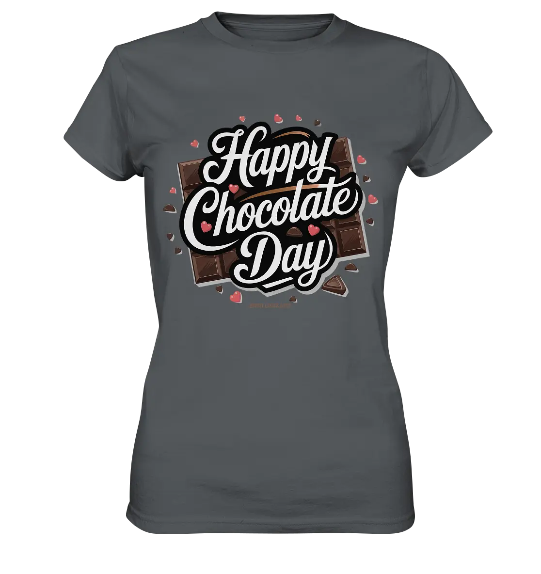 Happy Chocolate Day Festliches Design mit Schokoladenherzen und tafeln - Ladies Premium Shirt Bright Lights Arts