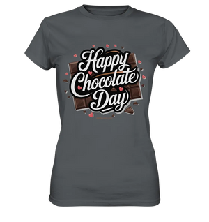 Happy Chocolate Day Festliches Design mit Schokoladenherzen und tafeln - Ladies Premium Shirt Bright Lights Arts