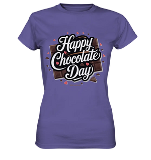 Happy Chocolate Day Festliches Design mit Schokoladenherzen und tafeln - Ladies Premium Shirt Bright Lights Arts
