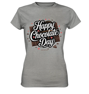 Happy Chocolate Day Festliches Design mit Schokoladenherzen und tafeln - Ladies Premium Shirt Bright Lights Arts