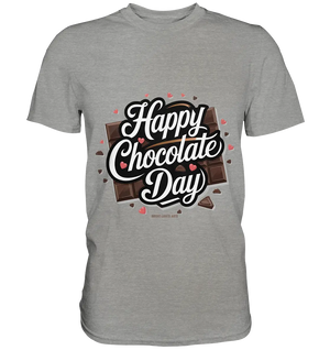 Happy Chocolate Day Festliches Design mit Schokoladenherzen und tafeln - Premium Shirt Bright Lights Arts