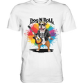Heavy Metal Bulldogge – Rockig und cool! - Premium Shirt Bright Lights Arts