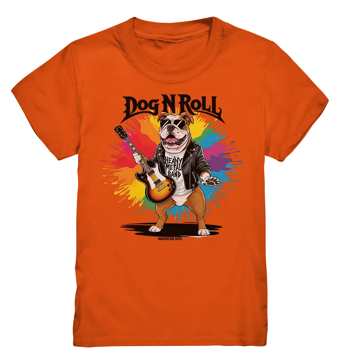 „Heavy Metal Bulldogge“ – Rockig und cool! - Kids Premium Shirt Bright Lights Arts