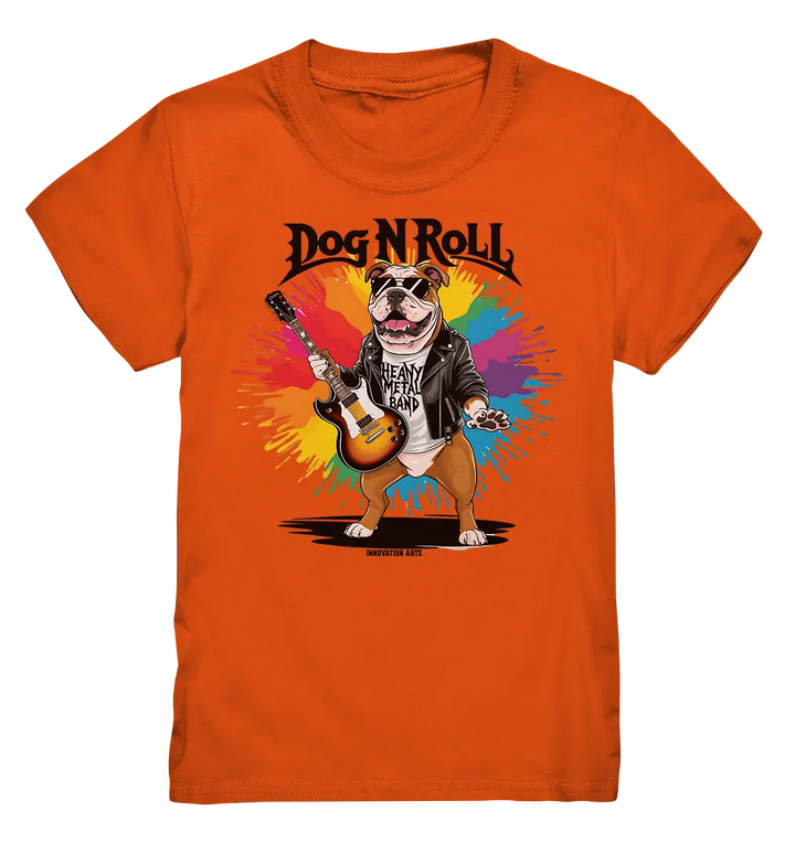 „Heavy Metal Bulldogge“ – Rockig und cool! - Kids Premium Shirt Bright Lights Arts