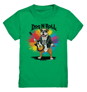 „Heavy Metal Bulldogge“ – Rockig und cool! - Kids Premium Shirt Bright Lights Arts