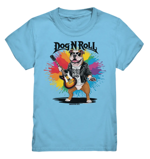 „Heavy Metal Bulldogge“ – Rockig und cool! - Kids Premium Shirt Bright Lights Arts