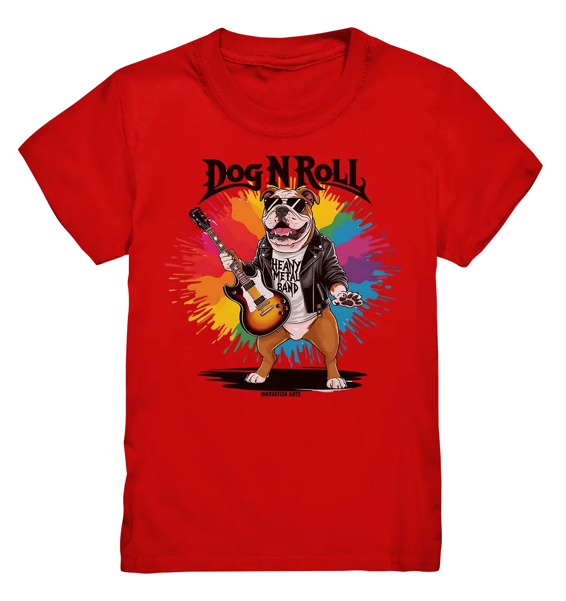 „Heavy Metal Bulldogge“ – Rockig und cool! - Kids Premium Shirt Bright Lights Arts