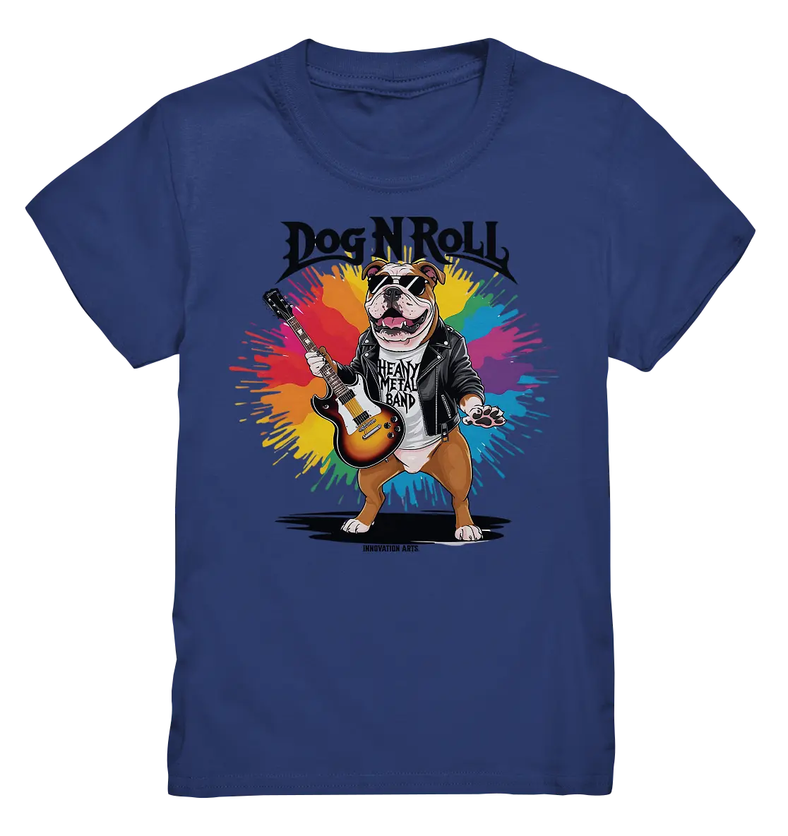 „Heavy Metal Bulldogge“ – Rockig und cool! - Kids Premium Shirt Bright Lights Arts