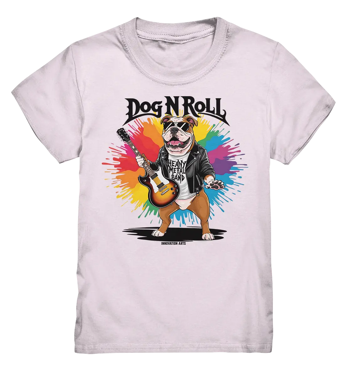 „Heavy Metal Bulldogge“ – Rockig und cool! - Kids Premium Shirt Bright Lights Arts