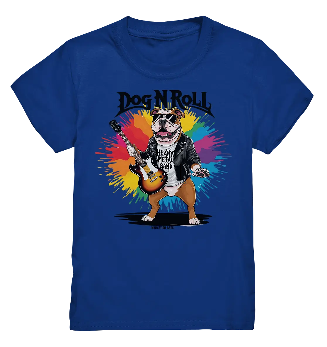 „Heavy Metal Bulldogge“ – Rockig und cool! - Kids Premium Shirt Bright Lights Arts