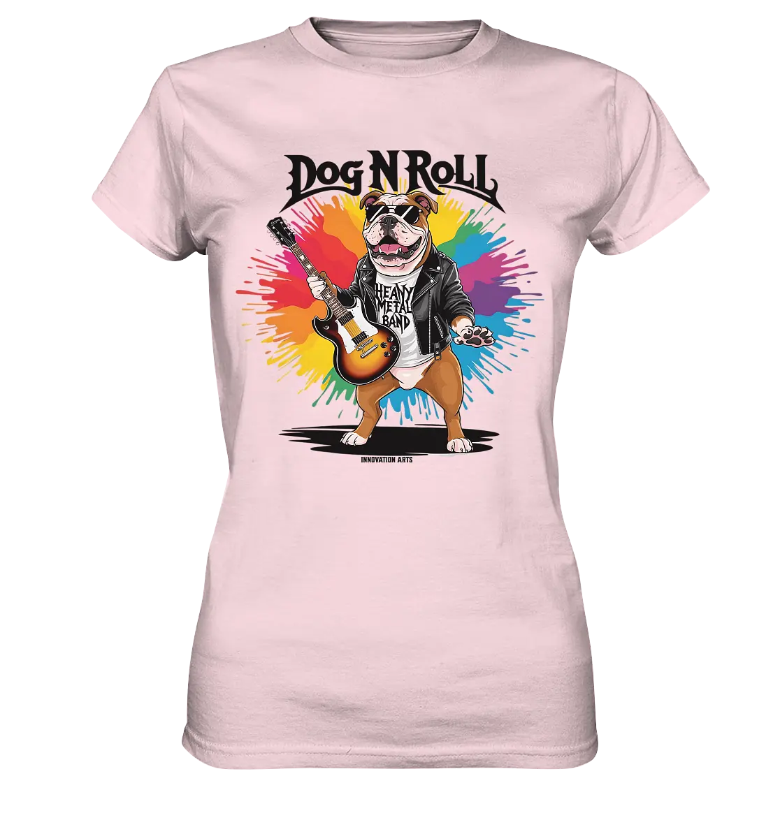 „Heavy Metal Bulldogge“ – Rockig und cool! - Ladies Premium Shirt Bright Lights Arts