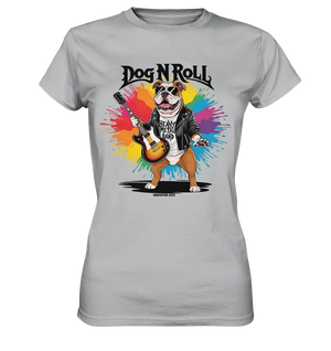 „Heavy Metal Bulldogge“ – Rockig und cool! - Ladies Premium Shirt Bright Lights Arts