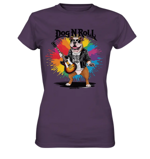 „Heavy Metal Bulldogge“ – Rockig und cool! - Ladies Premium Shirt Bright Lights Arts