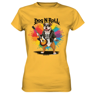 „Heavy Metal Bulldogge“ – Rockig und cool! - Ladies Premium Shirt Bright Lights Arts