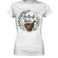 Heilkraft der Natur – Pflanzliches Logo - Ladies Premium Shirt Bright Lights Arts