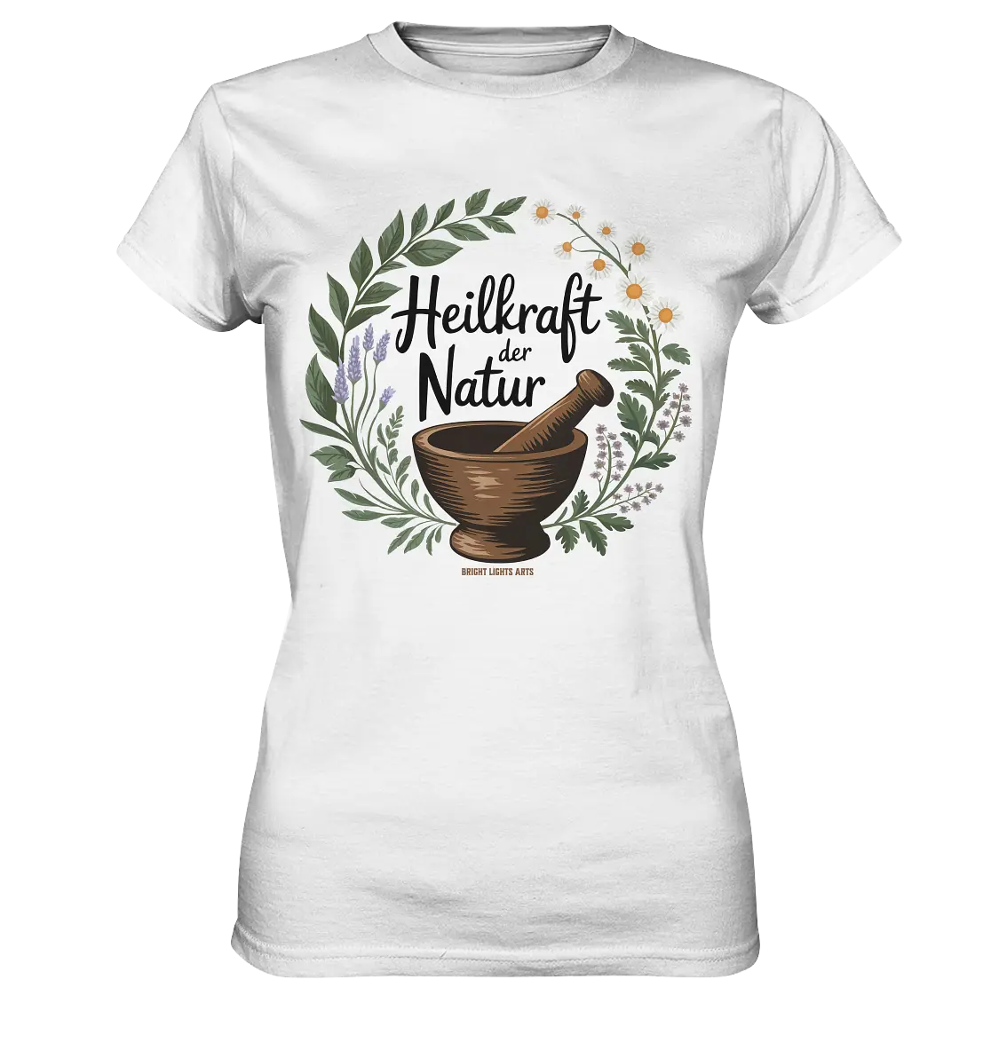 Heilkraft der Natur – Pflanzliches Logo - Ladies Premium Shirt Bright Lights Arts