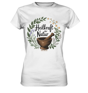 Heilkraft der Natur – Pflanzliches Logo - Ladies Premium Shirt Bright Lights Arts