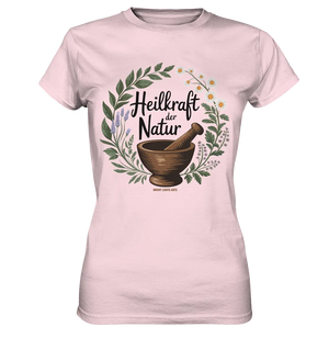 Heilkraft der Natur – Pflanzliches Logo - Ladies Premium Shirt Bright Lights Arts