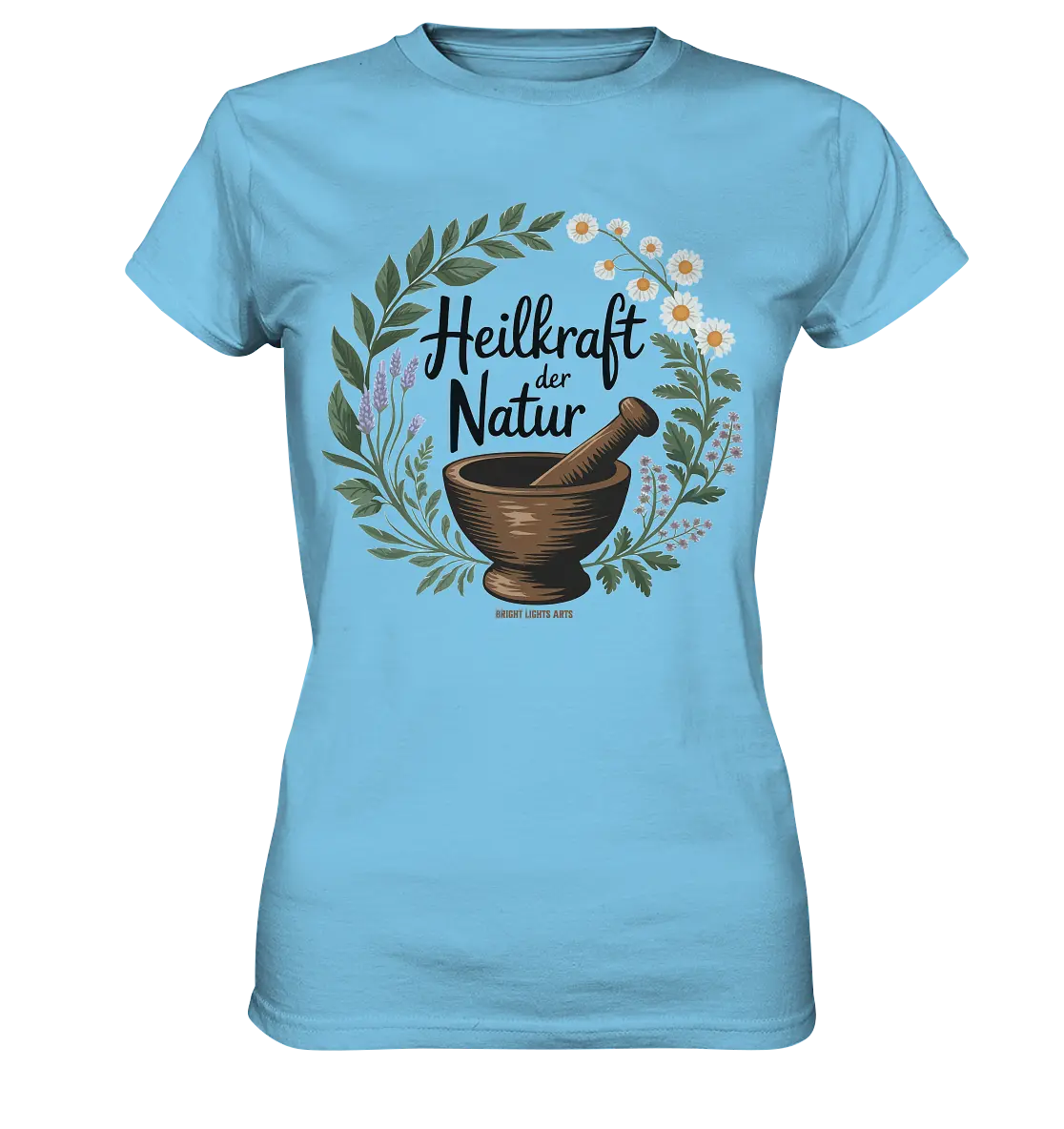Heilkraft der Natur – Pflanzliches Logo - Ladies Premium Shirt Bright Lights Arts