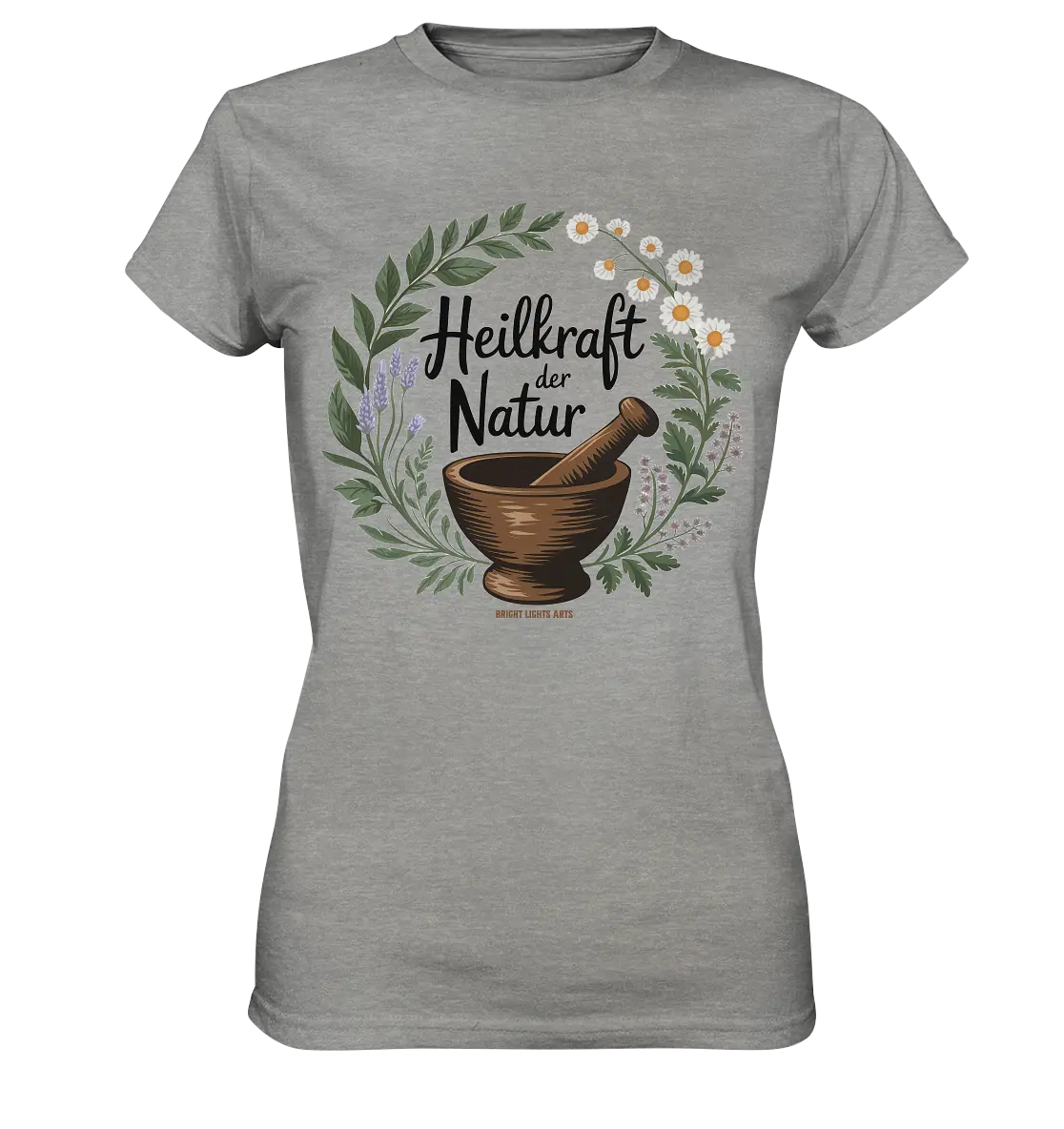 Heilkraft der Natur – Pflanzliches Logo - Ladies Premium Shirt Bright Lights Arts