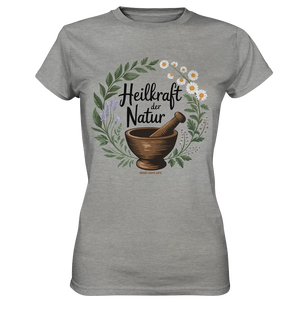 Heilkraft der Natur – Pflanzliches Logo - Ladies Premium Shirt Bright Lights Arts