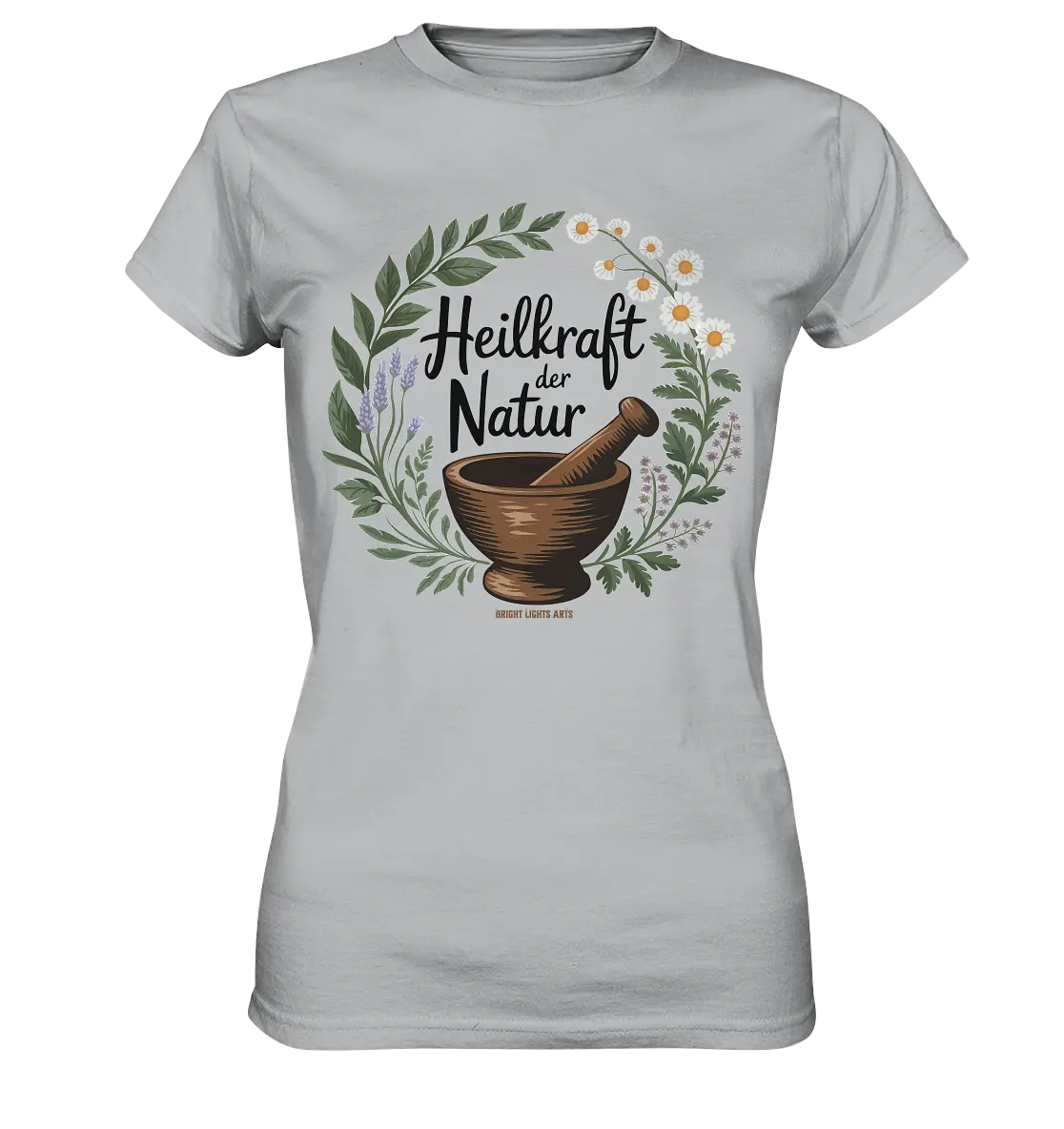 Heilkraft der Natur – Pflanzliches Logo - Ladies Premium Shirt Bright Lights Arts