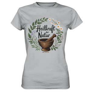 Heilkraft der Natur – Pflanzliches Logo - Ladies Premium Shirt Bright Lights Arts