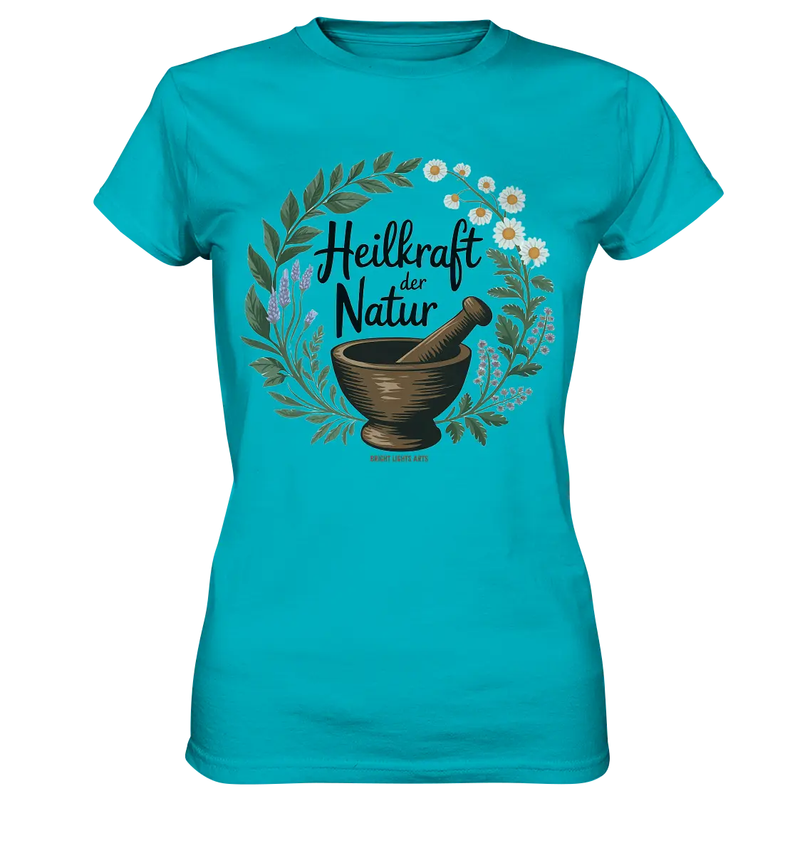 Heilkraft der Natur – Pflanzliches Logo - Ladies Premium Shirt Bright Lights Arts