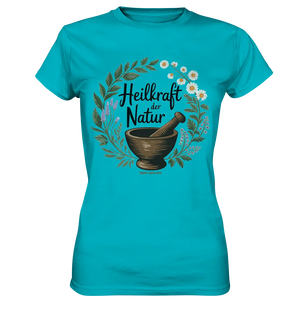 Heilkraft der Natur – Pflanzliches Logo - Ladies Premium Shirt Bright Lights Arts