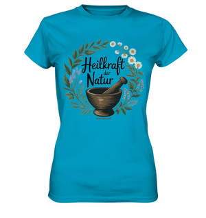 Heilkraft der Natur – Pflanzliches Logo - Ladies Premium Shirt Bright Lights Arts